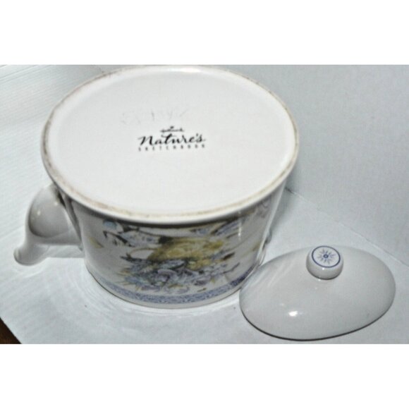 Marjolein Bastin Floral Watercan Teapot Hallmark Natures Sketchbook Vtg Cottage - Picture 3 of 7